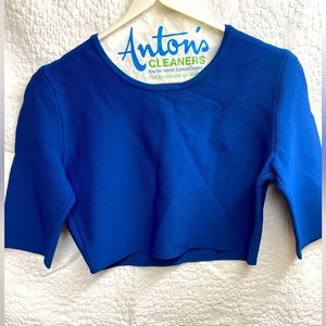 Spandex blue top, super stretchy